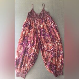 Anthropologie Printed Lounge Jumpsuit